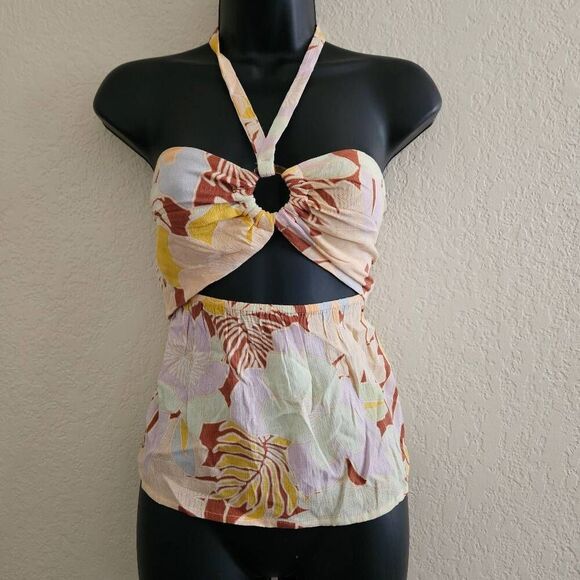 NWT Volcom Oh Lei Halter Cami - Picture 2 of 9